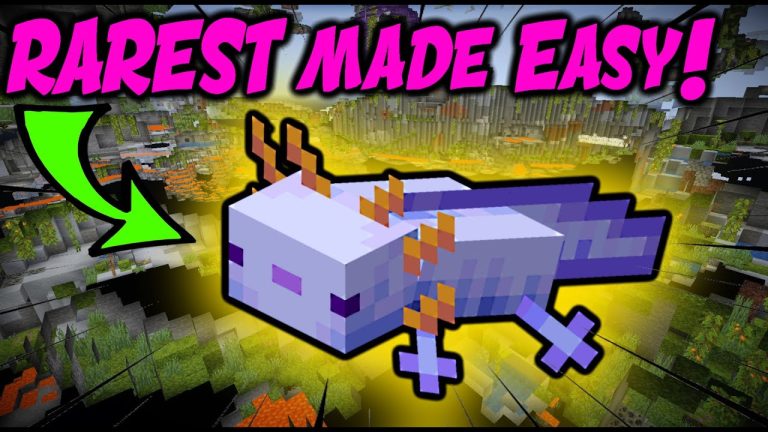 What is The Rarest Axolotl in Minecraft?